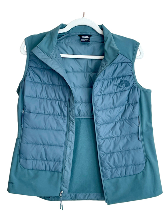 The North Face Jackets & Blazers - The North Face Women Vest Medium Teal Blue WindWall Quilted Full Zip
